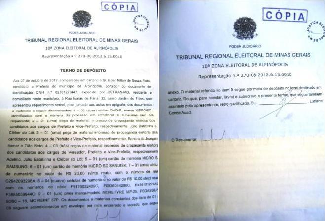 Denúncia de compra de votos em Alpinópolis